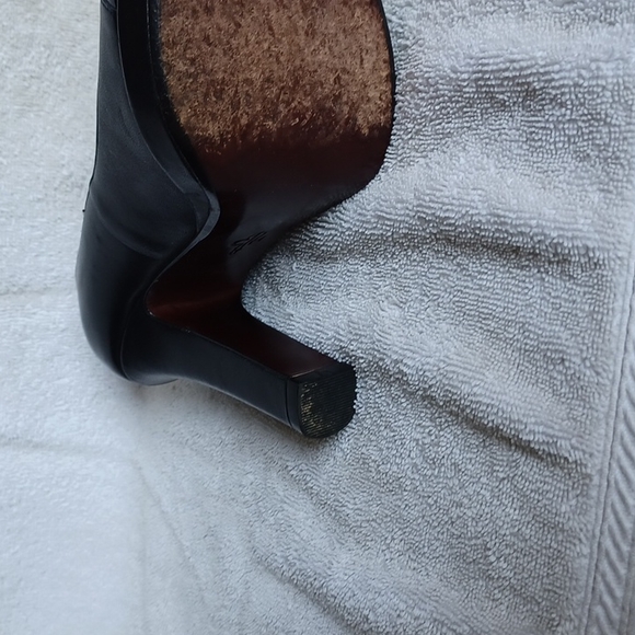 Cole Haan "Tonya II" Platform Chunky Heel Leather Pump- Sz. 8 - Picture 11 of 13